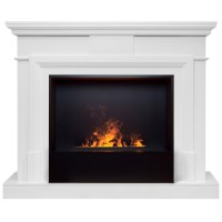 Электрокамин RealFlame Marco 25,5/26 WT с очагом 3D Cassette 630 Black Panel